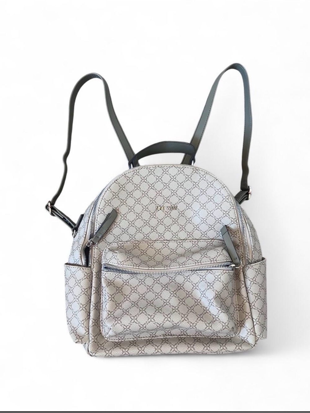 Nine West Beige and Green mini backpack